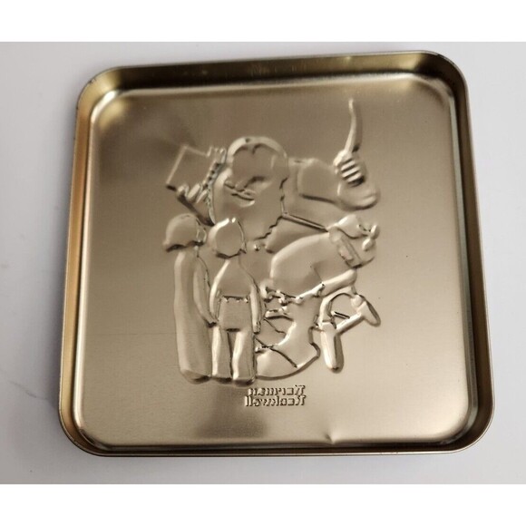 1999 Limited Edition Norman Rockwell 1947 Santa’s Visit Snickers Christmas Tin - Picture 2 of 4